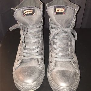 LEVIS Hightop black zipper sneaker